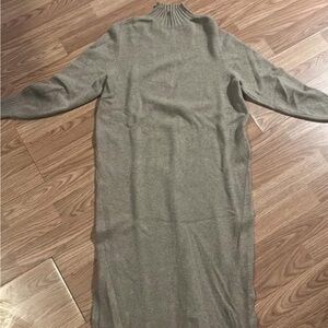 Tan Long Sleeve Knit Dress